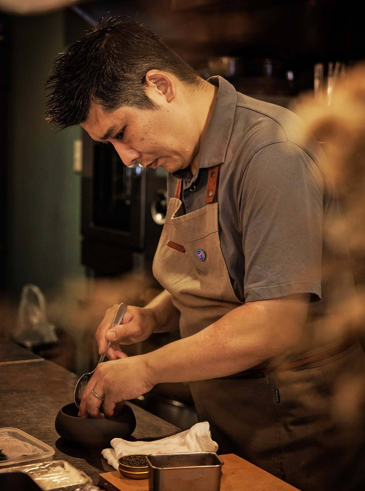 水天宮前『Le Jardin de Kamo』の鴨田 猛シェフ