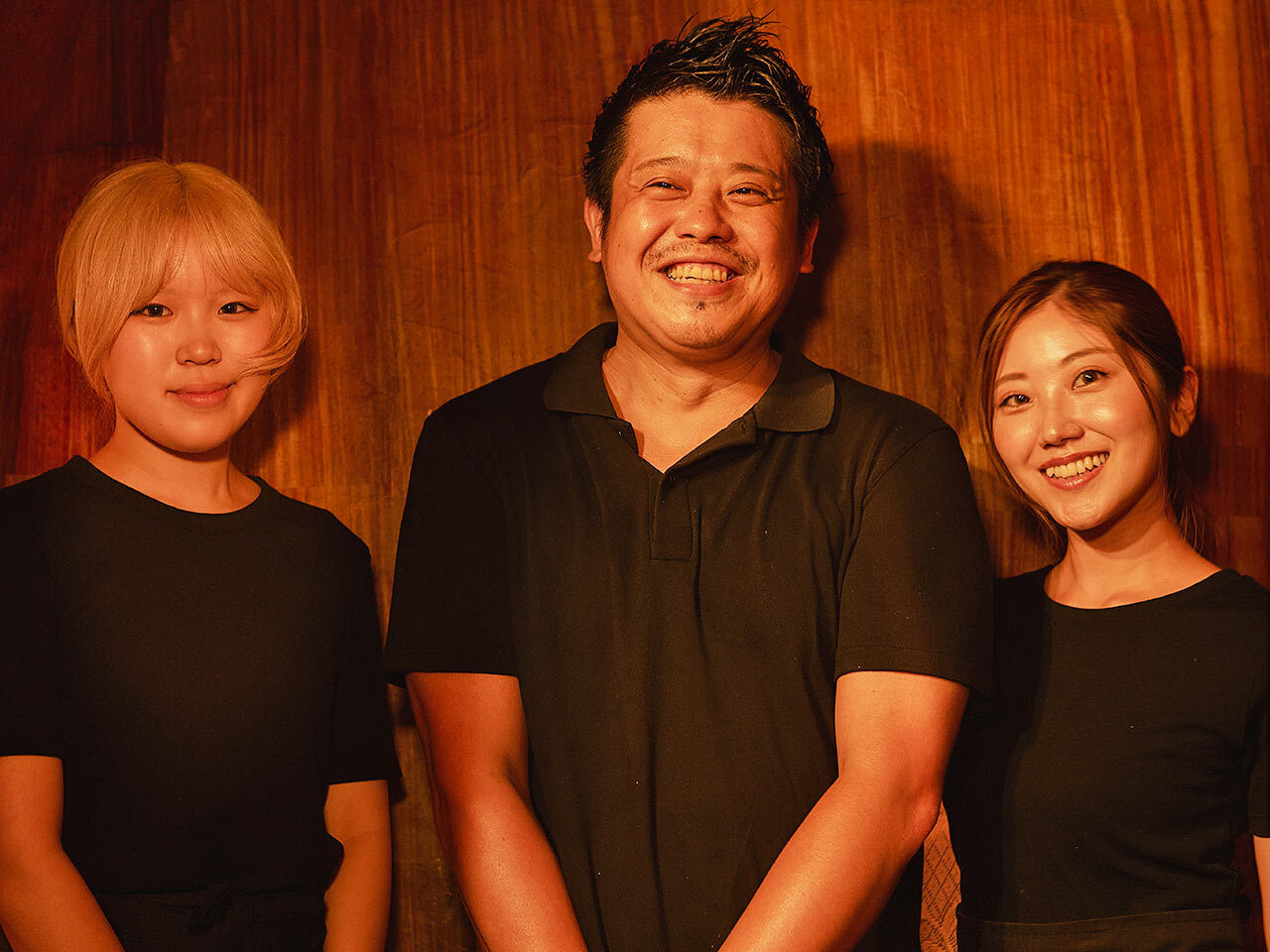 恵比寿『グリル&ワイン ダンヴィーヴァ』の阿部氏、黒部氏、服部氏