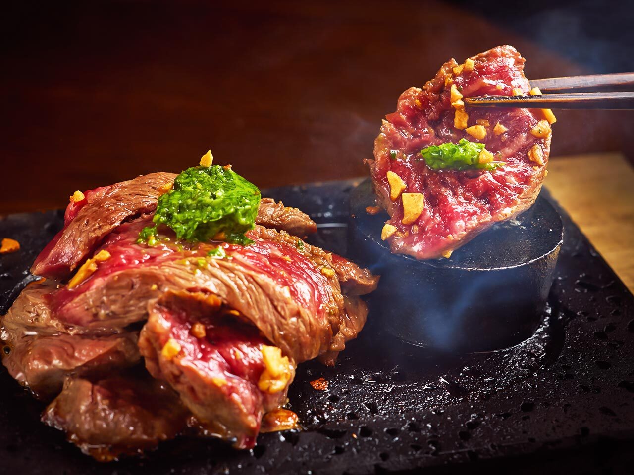 渋谷『ビストロ ミートマン』の「MEATMAN赤身ステーキ」