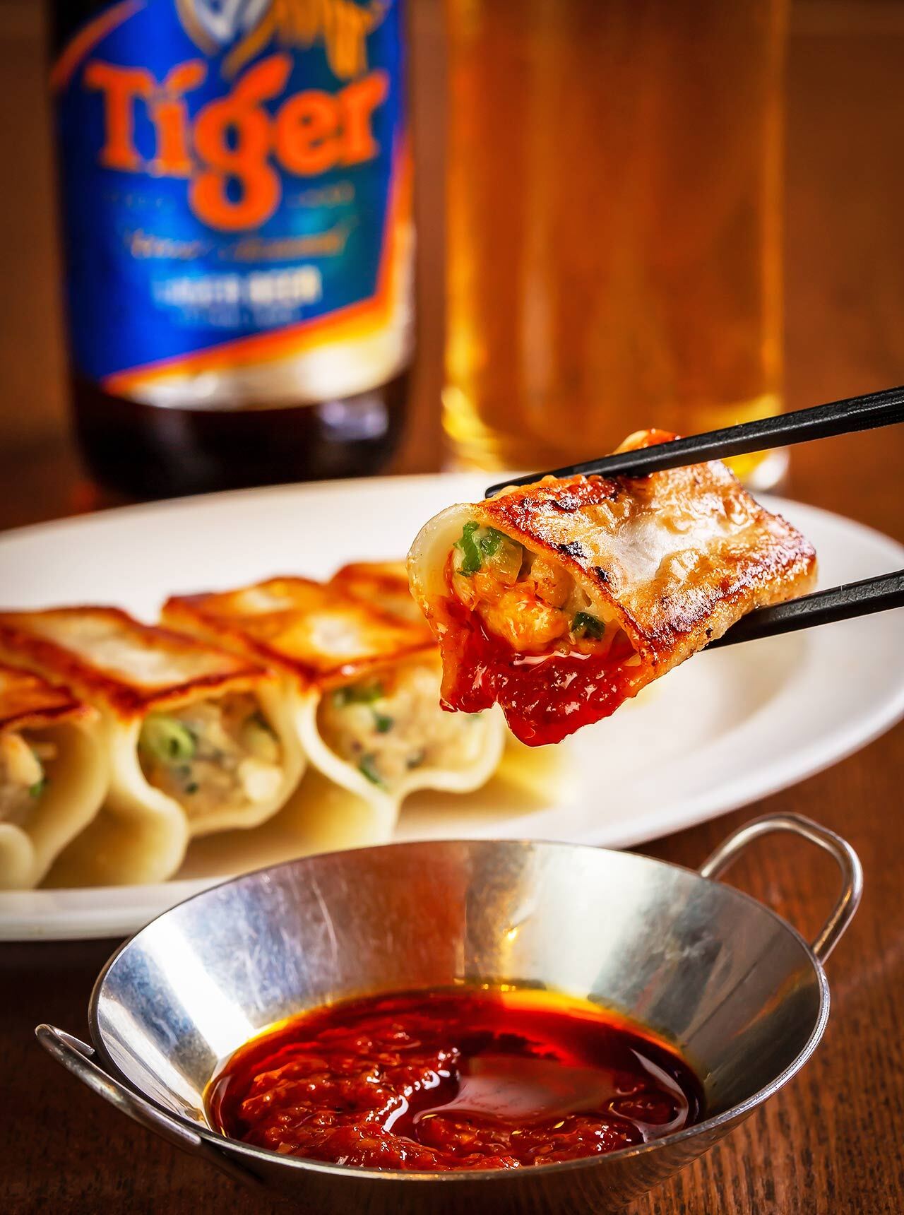 銀座『京華小吃』の「三鮮焼き餃子」