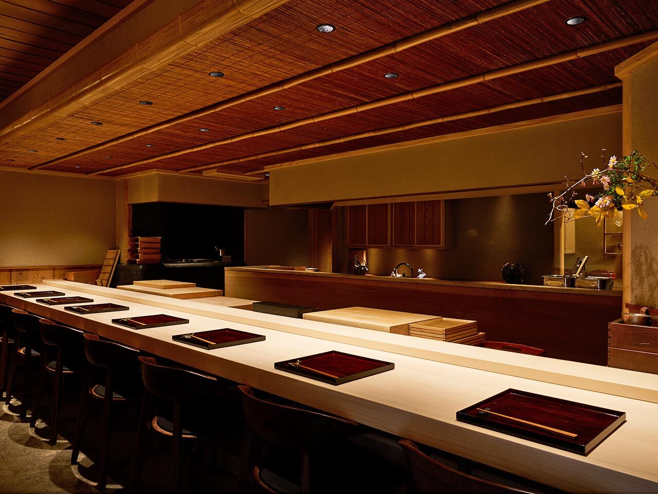 広尾『日本料理 佐々』の内観