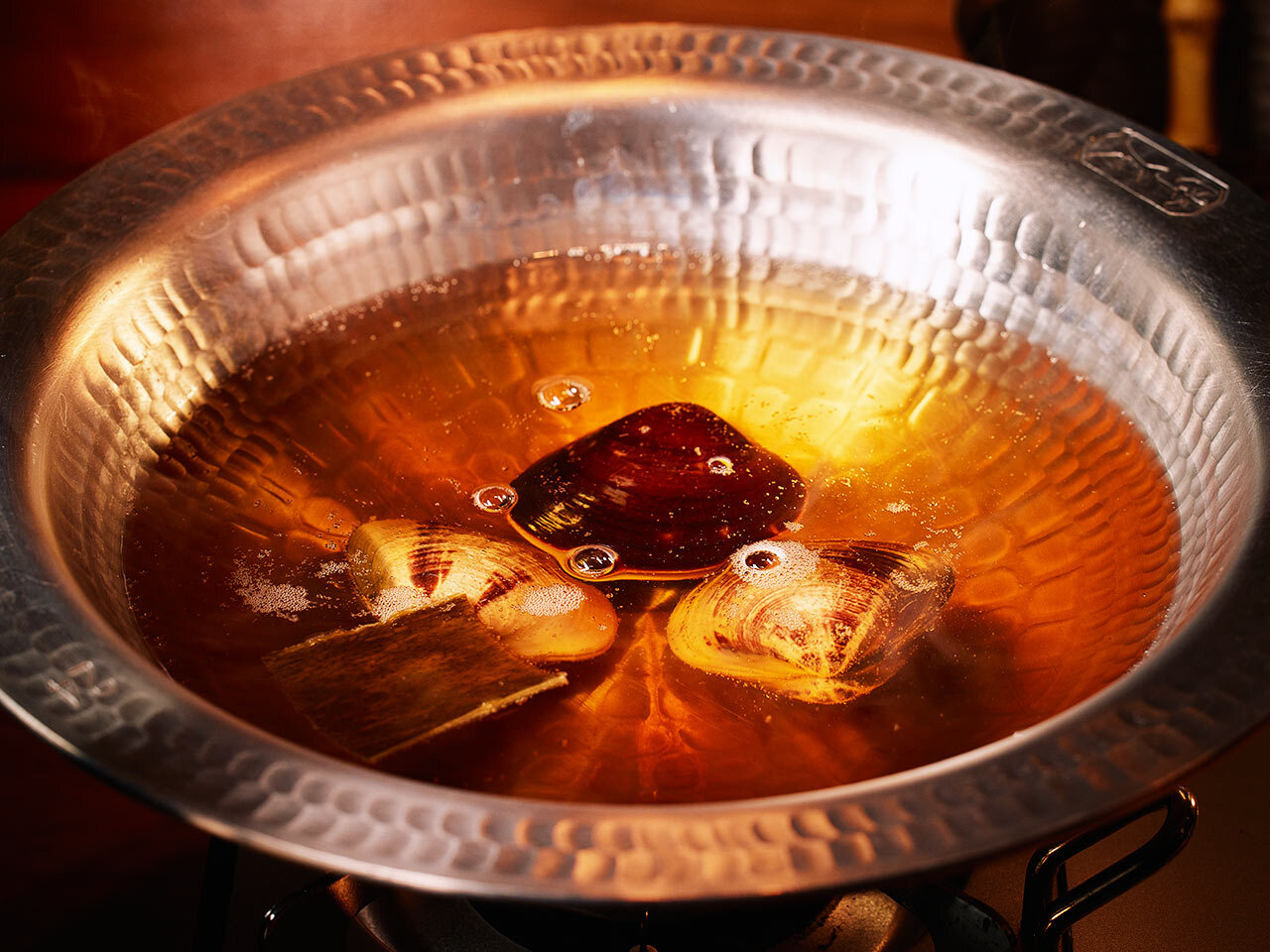 中目黒『割烹 藤』の「はまぐりしゃぶしゃぶ」