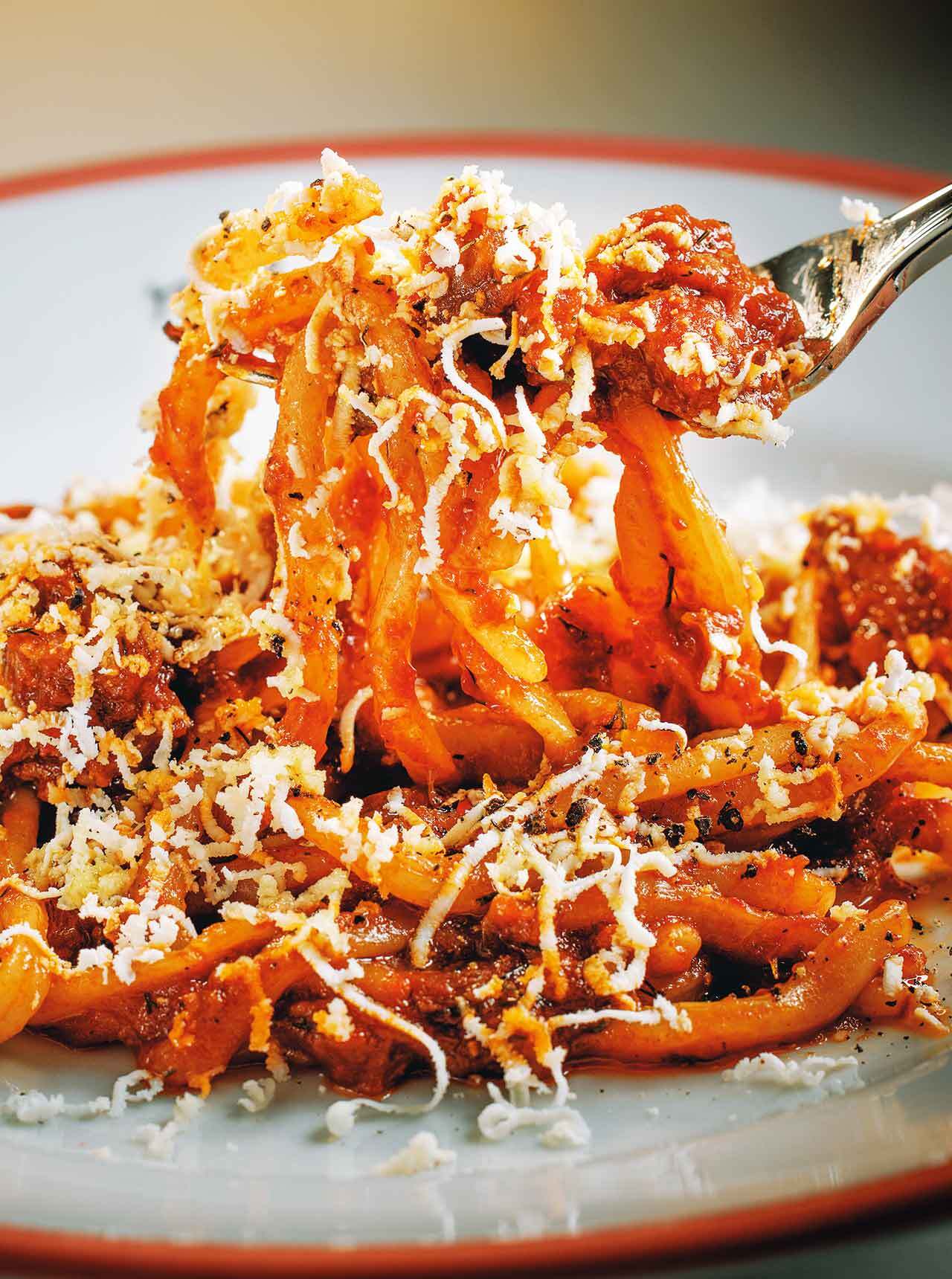 広尾『Melograno』の「熊本県 走る豚の自家製サルシッチャとンドゥイヤのフィレイヤ 山わさび風味」