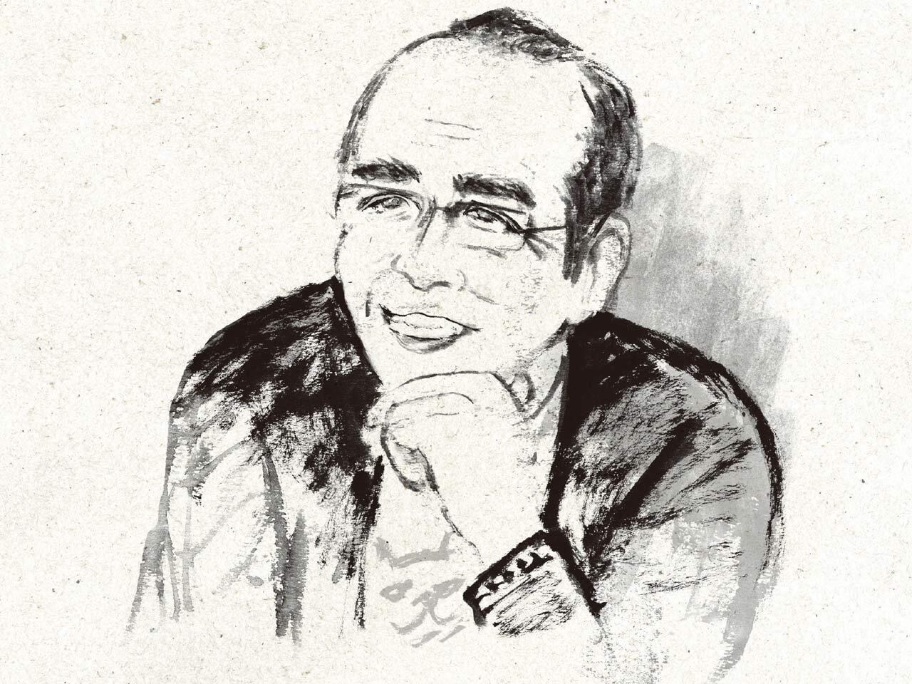 志村けん氏のイラスト