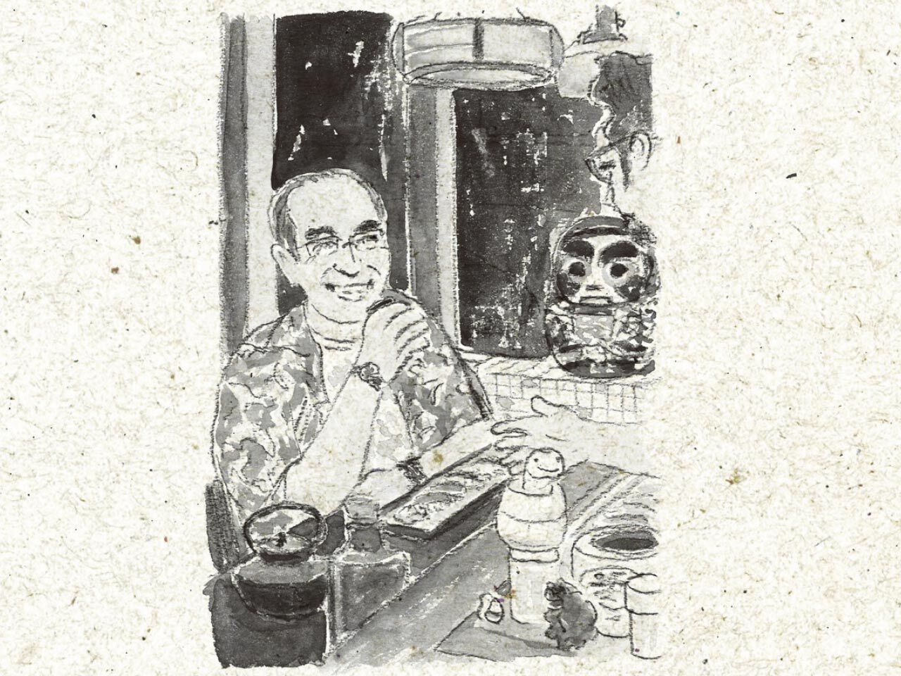 志村けん氏のイラスト