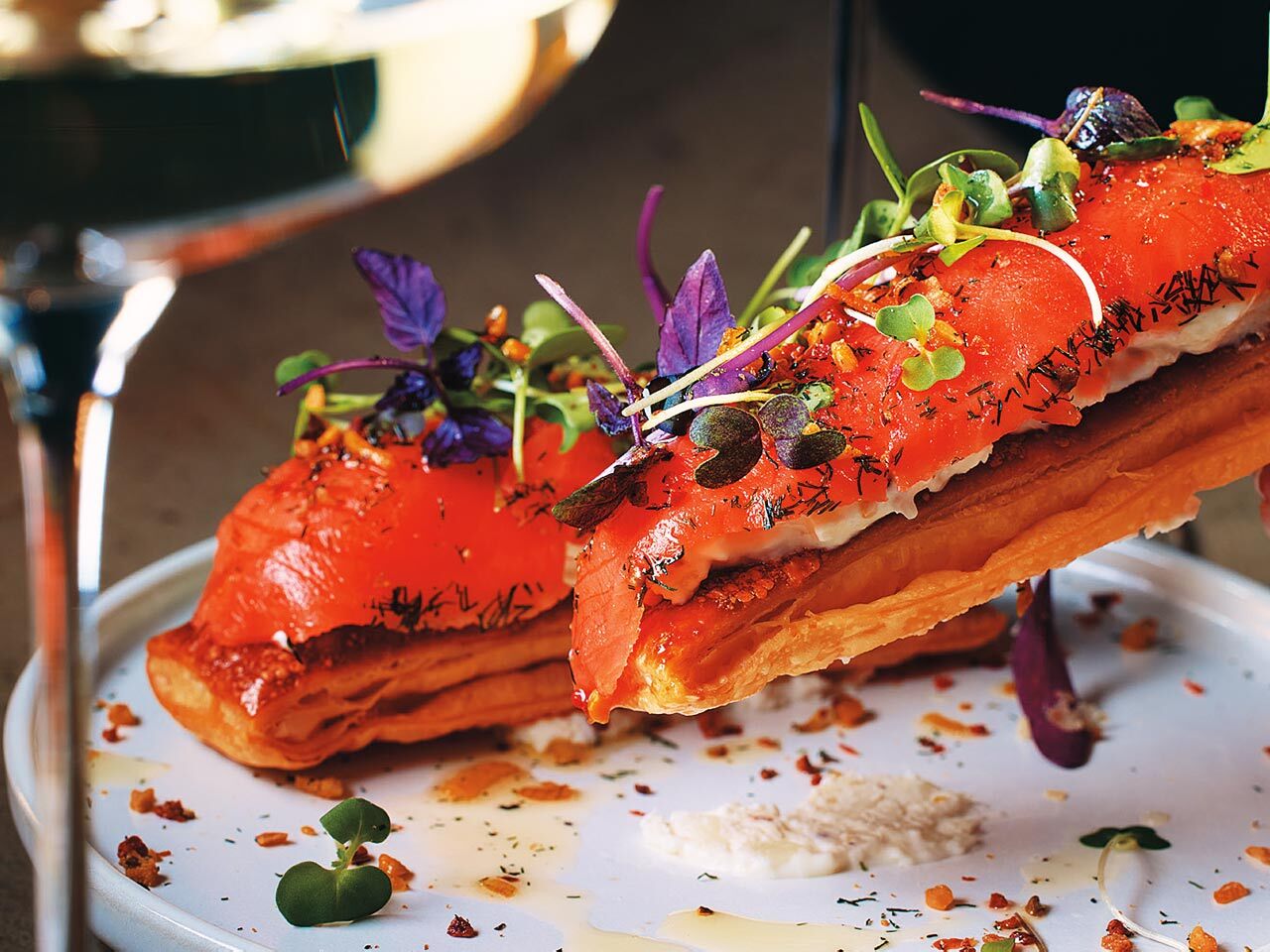 渋谷『C'est ouf』の「マリネサーモンパイ」