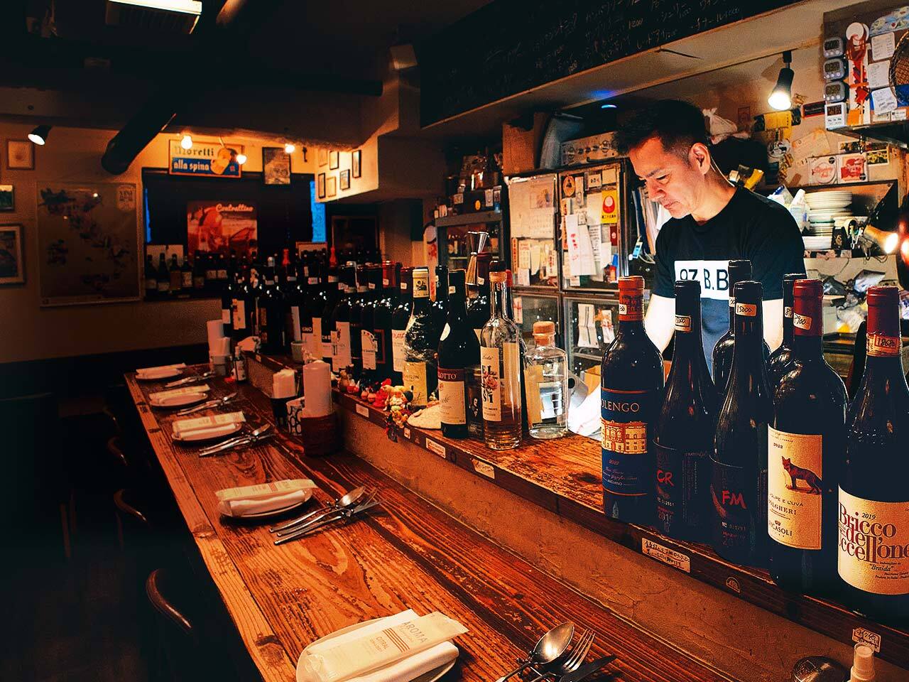 六本木『クッチーナ アッラ バーバ』の内観