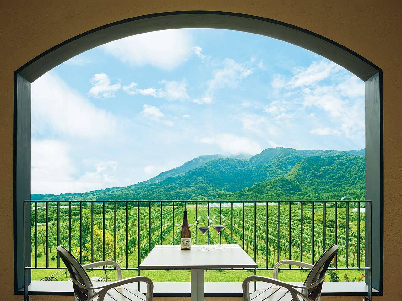 内野「WineryStay トラヴィーニュ by カーブドッチ」のテラス