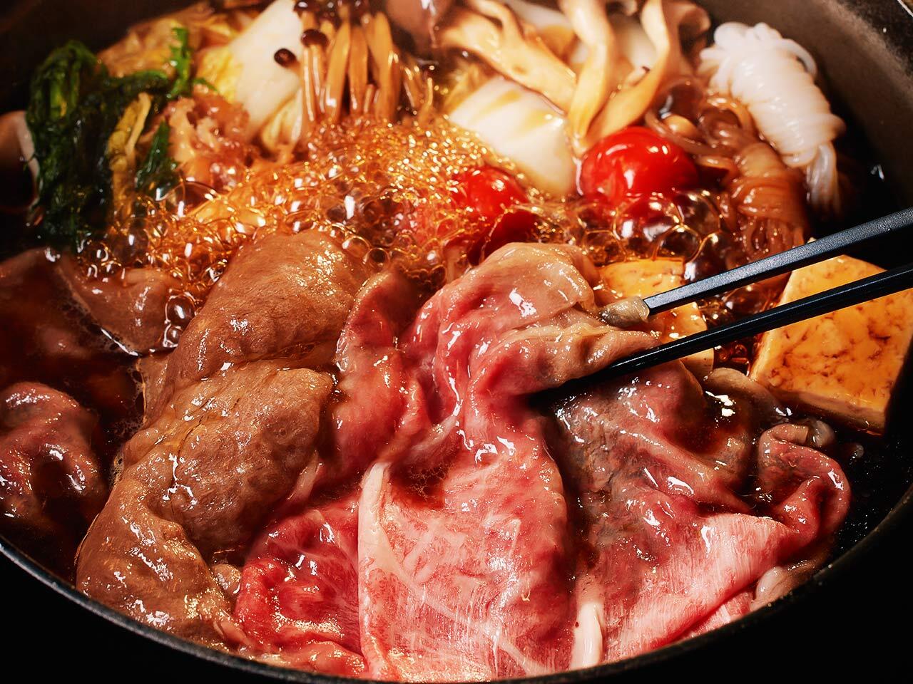 銀座『花大根』のすき焼き