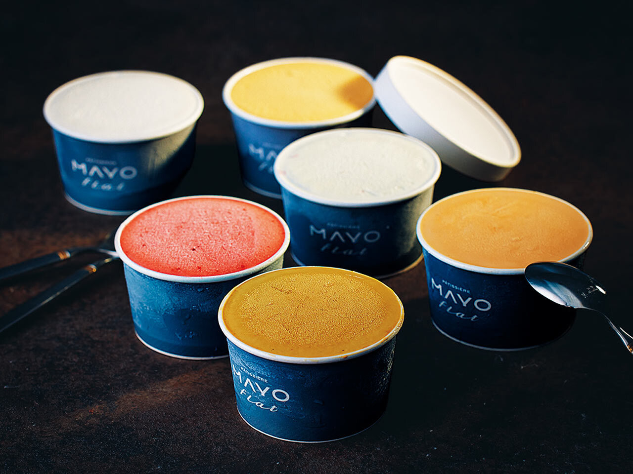 六本木『Pâtissière MAYO flat』の「季節のアイスクリーム 6個セット」