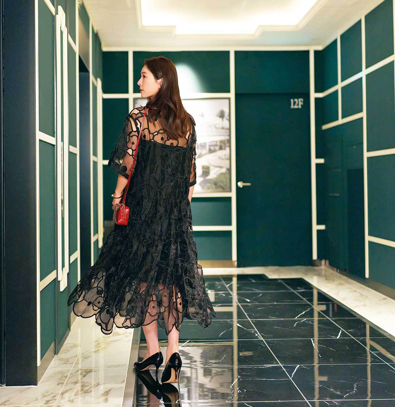 銀座『Smith & Wollensky GINZA』のエレベーターホール