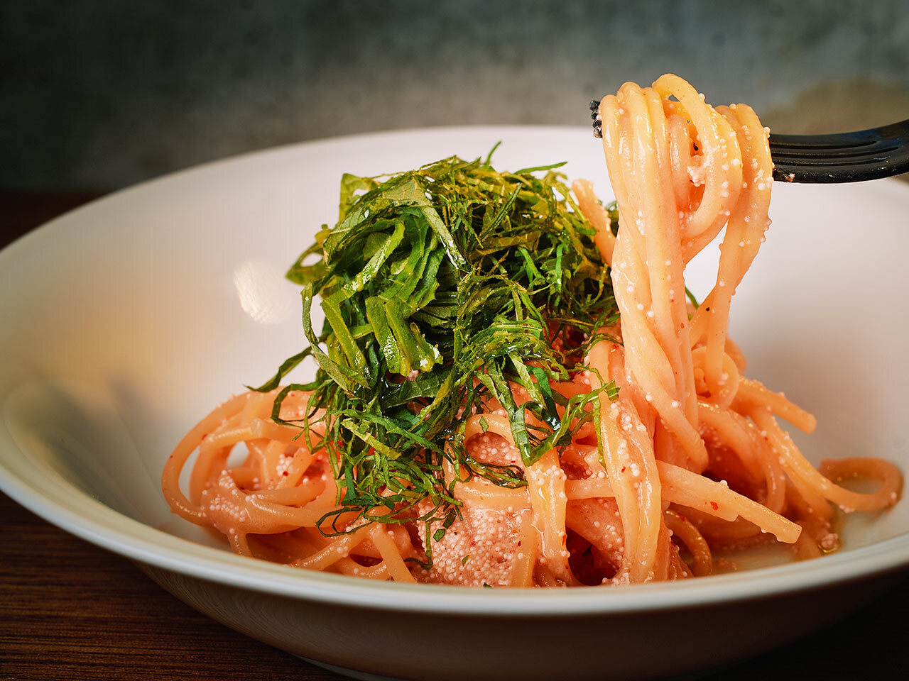 外苑前『JIBI』の「明太子パスタ」