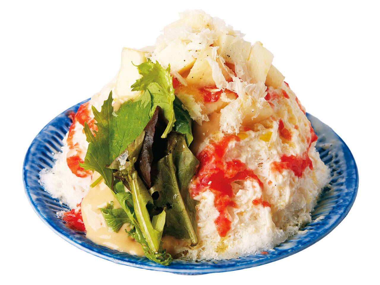 代々木八幡『茶房 オクノシブヤ』の「桃のカプレーゼサラダ」