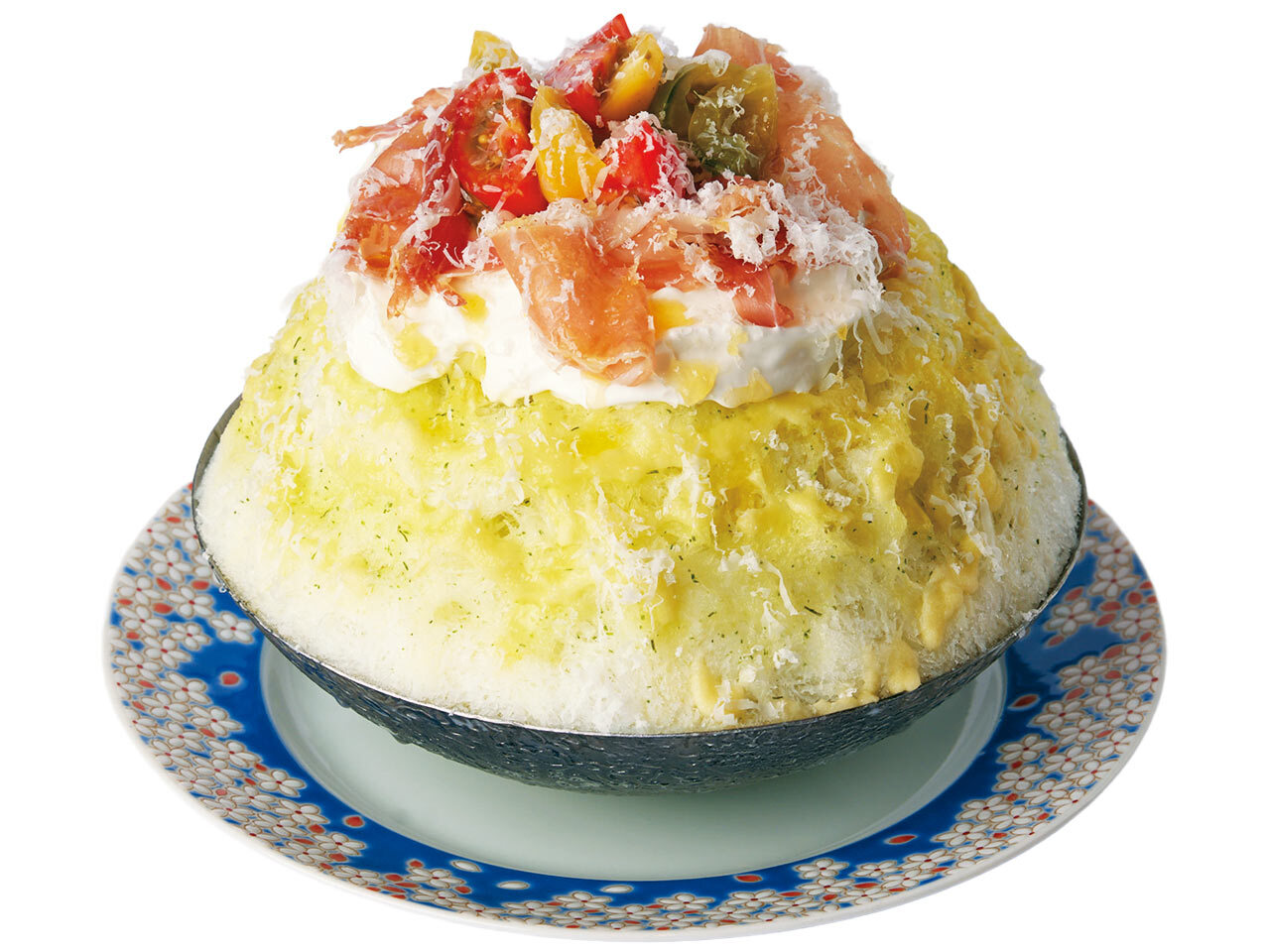 飯田橋『氷紋tocage』の「メロンと夏野菜のガスパチョ」