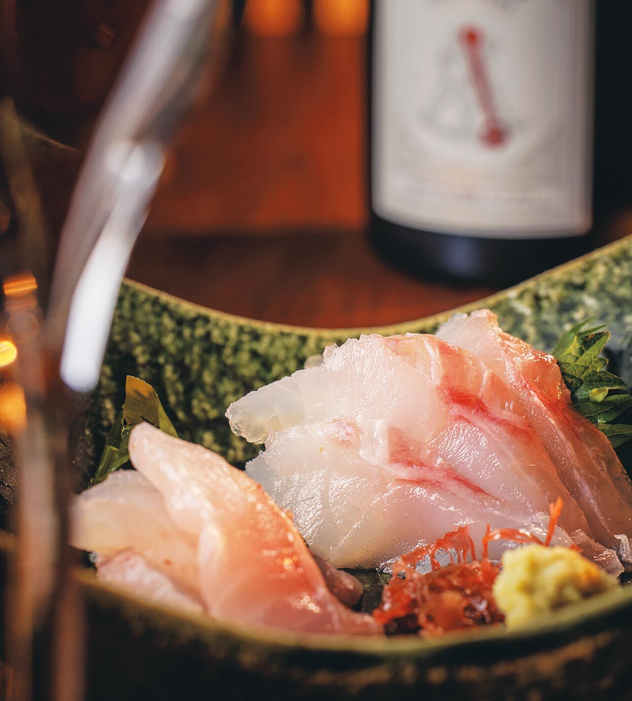 広尾『蕎麦 たじま』の「白そい(タヌキメバル)の昆布締め」