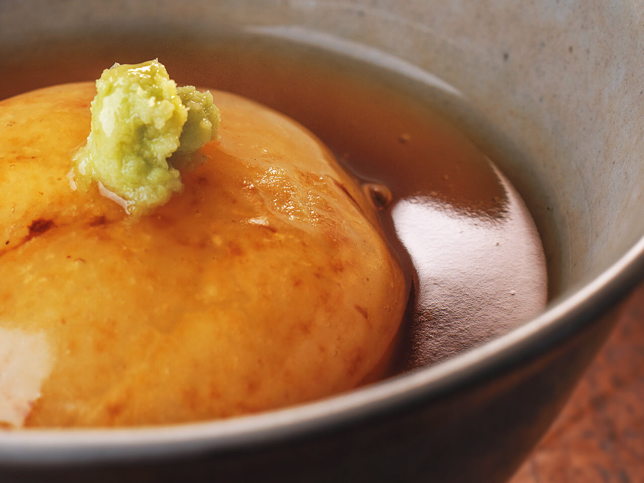 広尾『蕎麦 たじま』の「山芋まんじゅう」