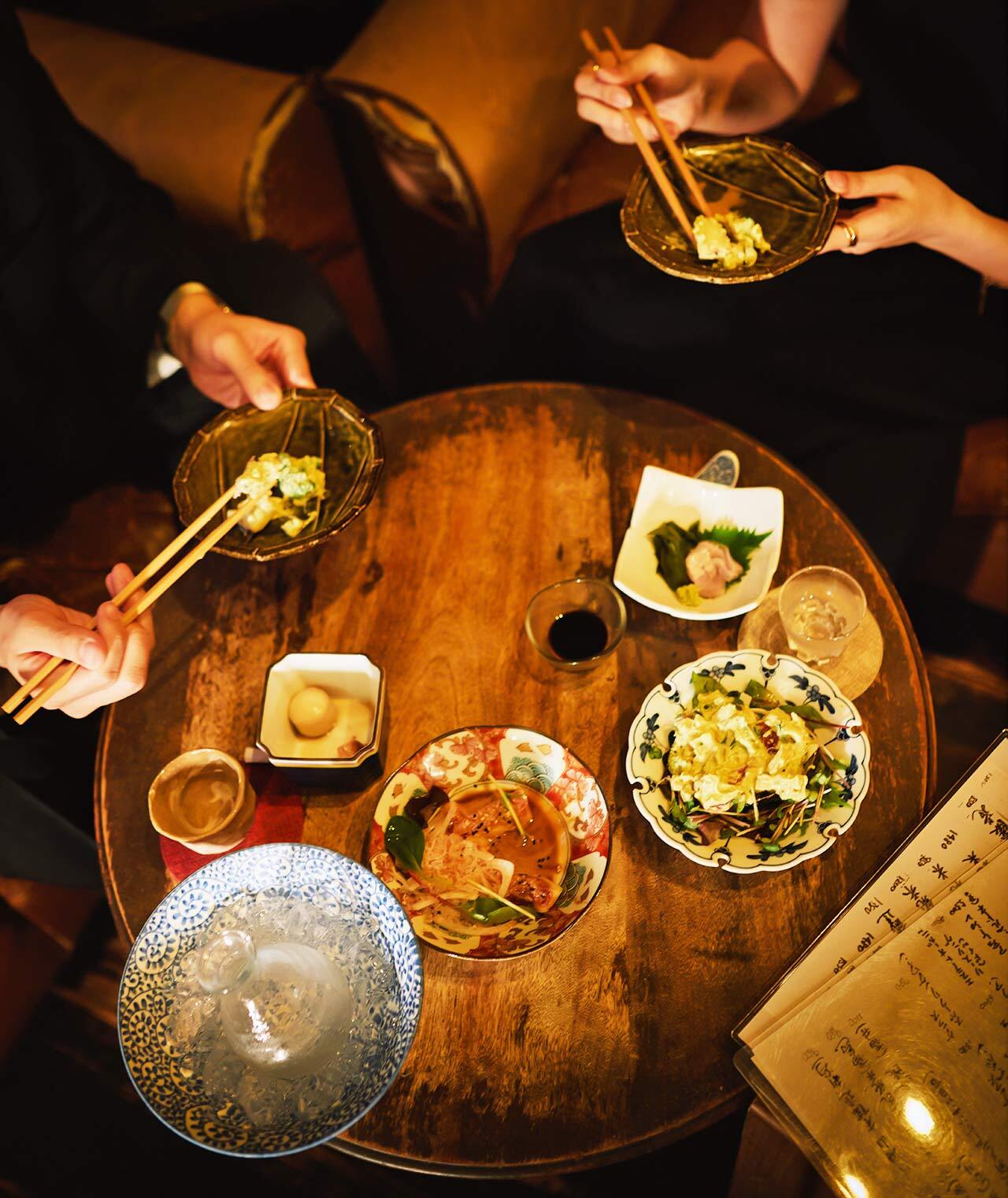 広尾『居間』の料理の一例