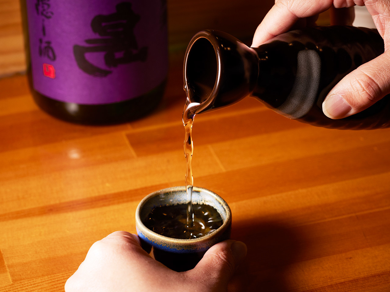 神田『鳥のかけ橋』で提供している日本酒「裏鍋島」