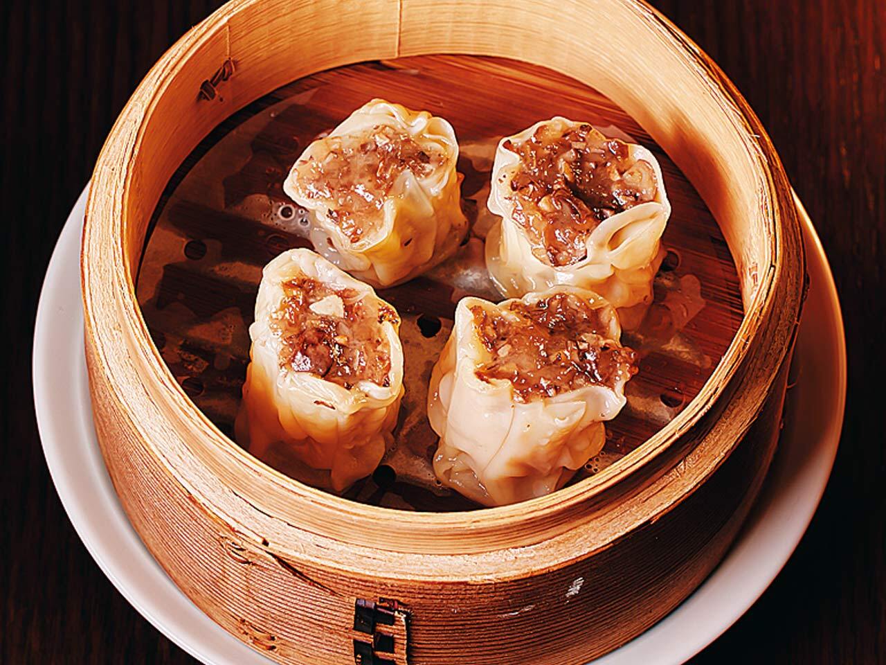 茅場町『可視化飯店』の「マッシュルーム焼売」