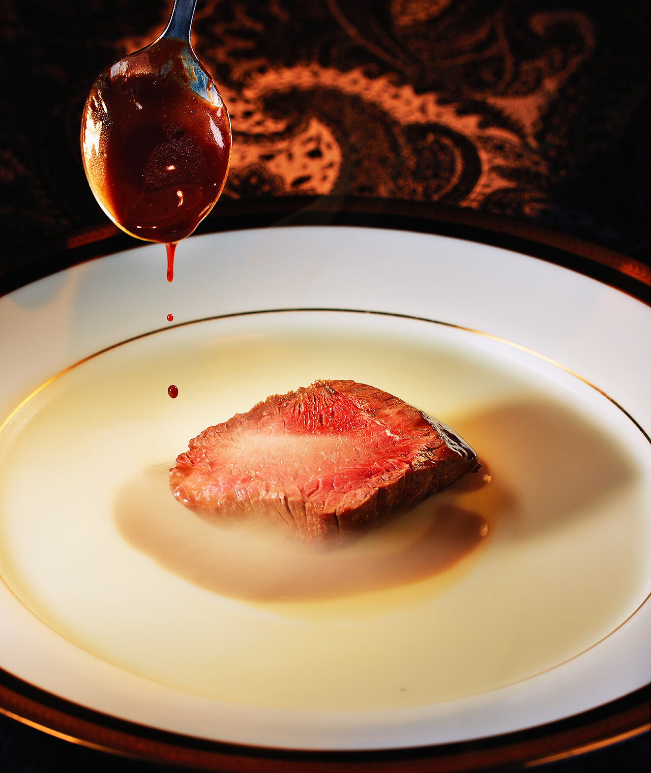 麻布十番『harvest project』の「仙台牛ランプ肉のアロゼ」