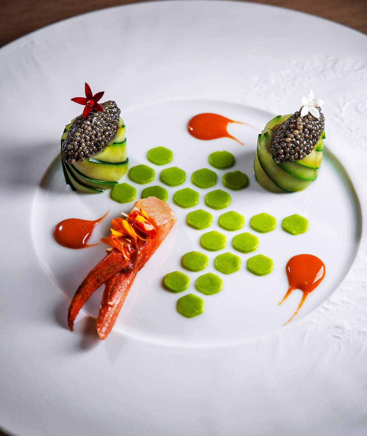 銀座『アマラントス』の「オマールブルーとズッキーニ」