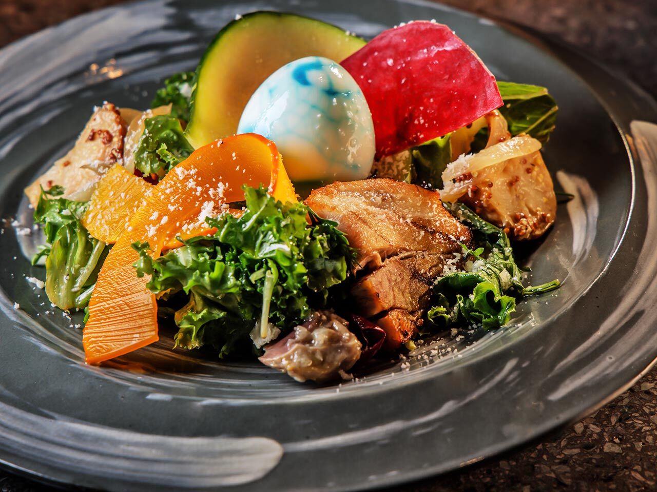 東銀座『CACHETTE Chez T. et. Y』の「サラダ リヨネーズ」