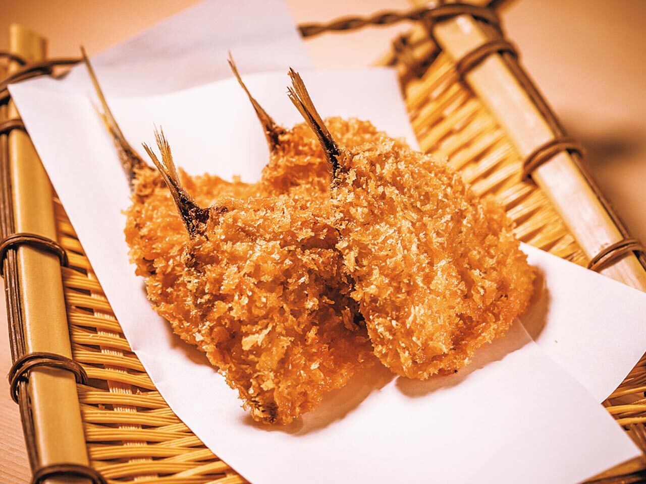 新橋『きく』の「小あじフライ」