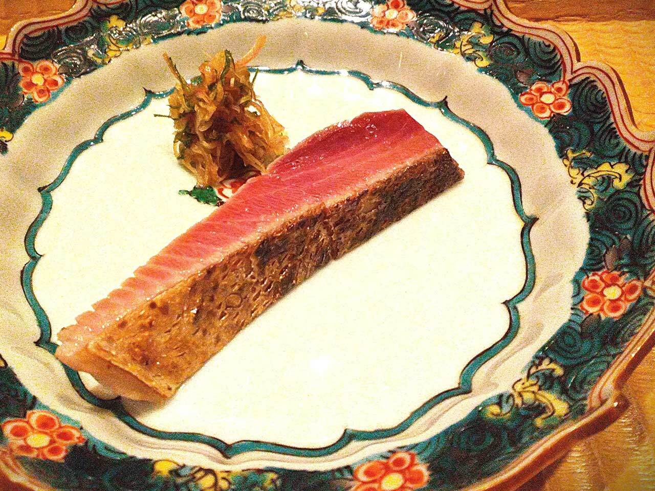 外苑前『伯雲』の「鰹の塩たたき」