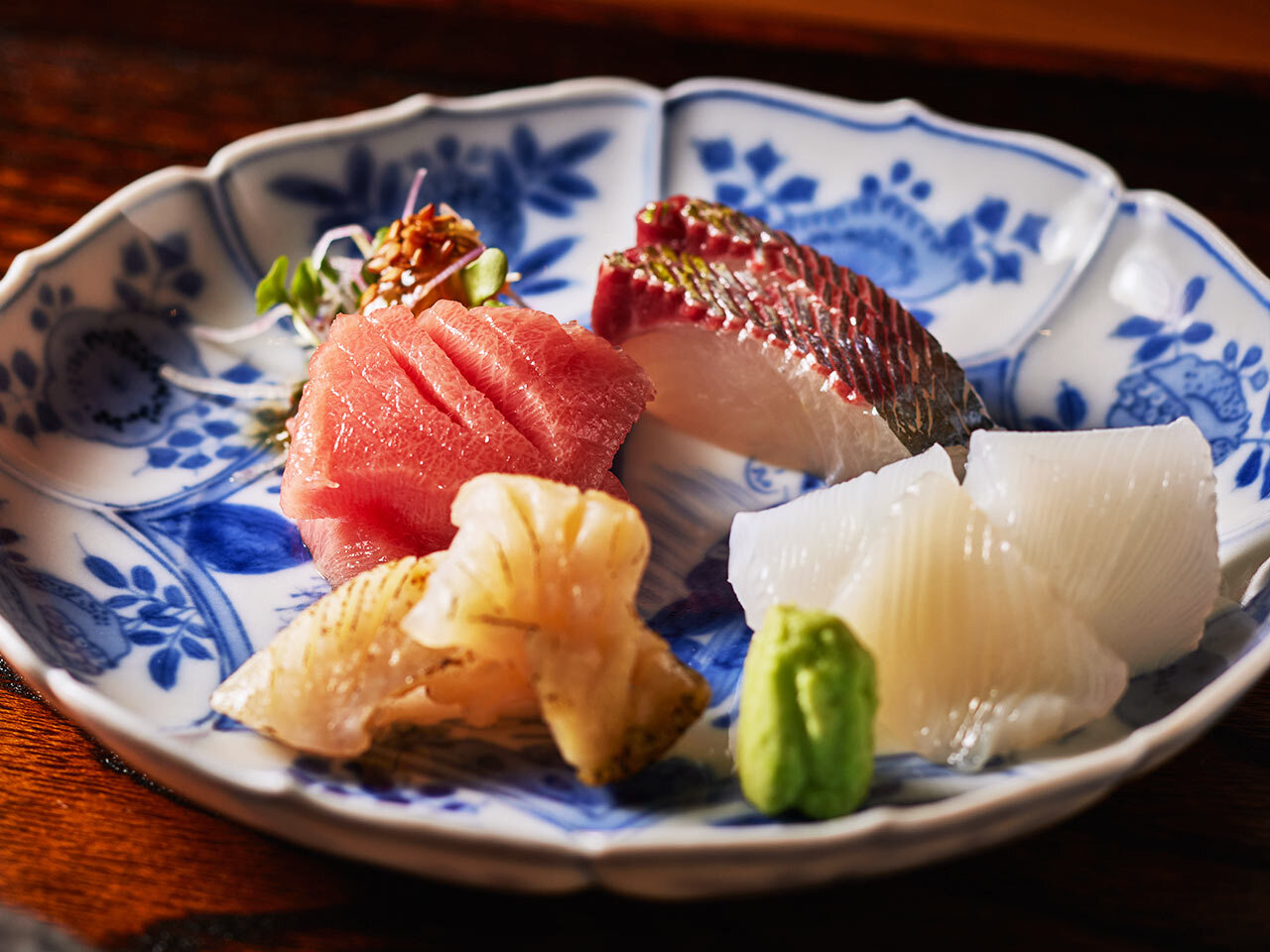 赤羽橋『寛心』の「刺身盛り合わせ」