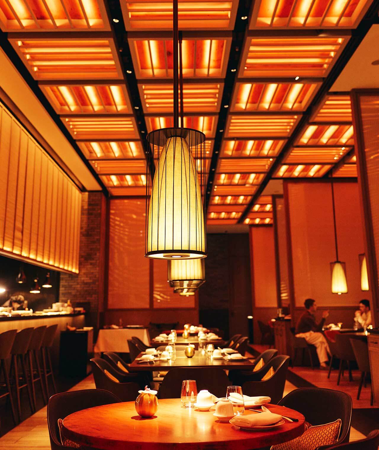 神谷町『虎景軒』の内観