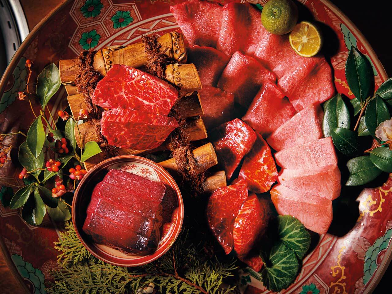 六本木一丁目『六本木 大皿焼肉 老中』の「老中金襴手盛り」