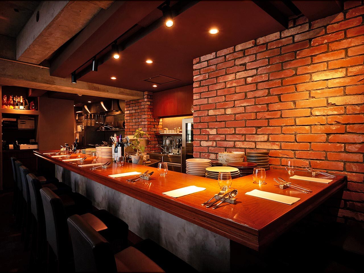 白金高輪『ristorante io』の内観