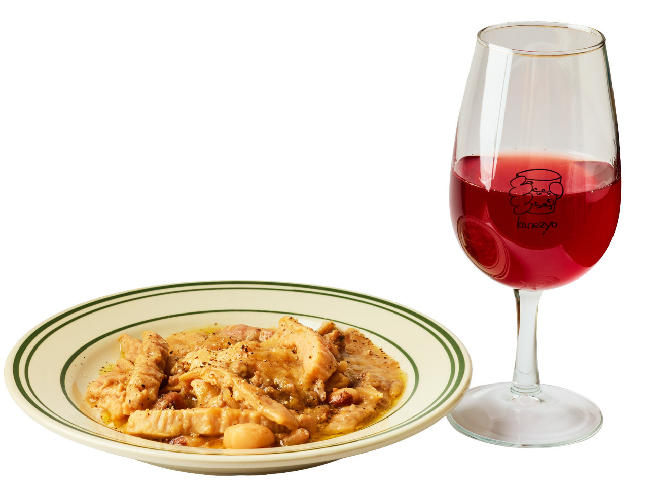 幡ヶ谷『キッチンかねじょう』の「豚テッポウと豆の煮込み」とグルナッシュノワール