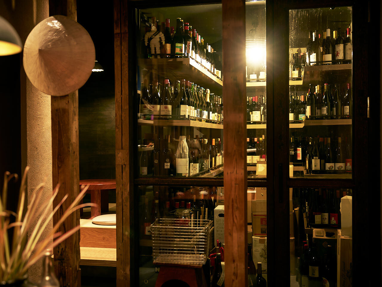 飯田橋『ORI』のウォークインセラー